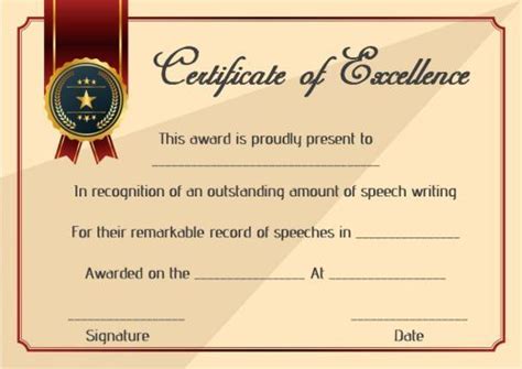 Speech Contest Winner Certificate Template: 10 Free PDF Document Downloads - Temp… | Writing ...