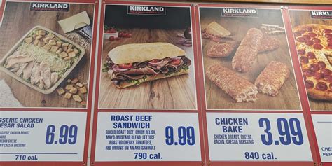 Costco's Full Food Court Menu with Pricing (2024)