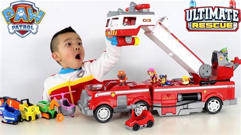 NEW PAW PATROL Ultimate Rescue Fire Truck Toys Unboxing With Ckn Toys - en.mindovermetal.org