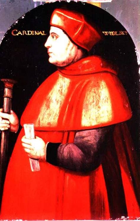 Portrait of Cardinal Thomas Wolsey (c.14 - English School as art print ...