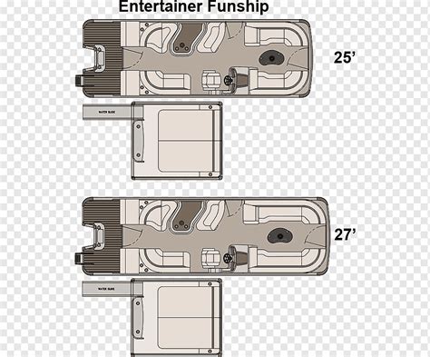 평면도 Pontoon Houseboat Interior Design Services, pontoon boat, 각도, 계획, 인테리어 디자인 서비스 png | PNGWing