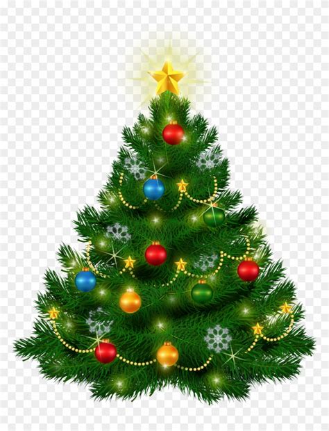 Beautiful Christmas Tree Png Clipart Clipart Christmas - Vintage Christmas Tree Clip Art ...