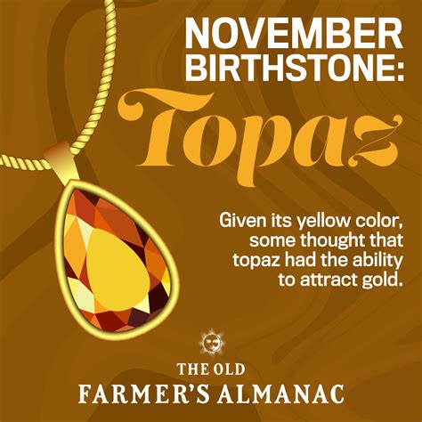 November Birthstones: Topaz & Citrine | Color and Meaning | The Old Farmer's Almanac