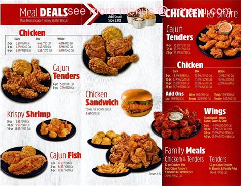 Menu at Krispy Krunchy Chicken restaurant, Hesperia, fashion way