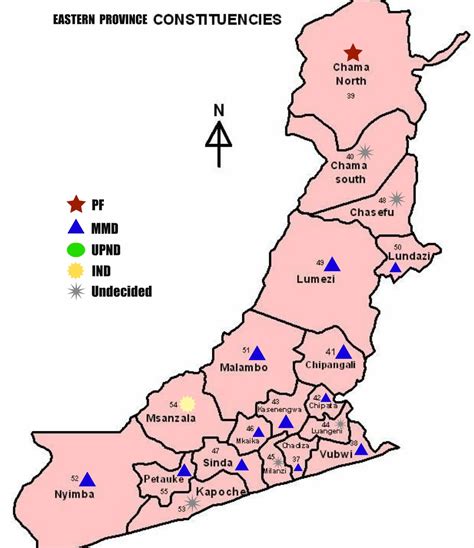 Zambia Map Of Provinces