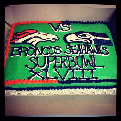 Super Bowl Xlviii Broncos Vs Seahawks - CakeCentral.com