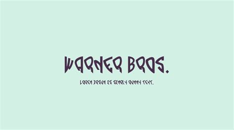 Warner Bros. Font : Download Free for Desktop & Webfont