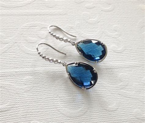 Blue sapphire earrings sapphire earrings blue blue earrings | Etsy