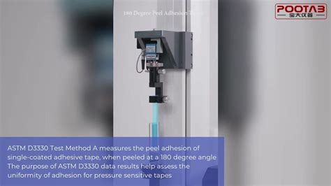 ASTM D3330 Test Method A 180 Degree Peel Adhesion Tester - YouTube