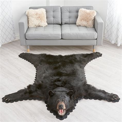 Shop for 5 Foot 7 Inch (170cm) Black Bear Rug 33601211FB at Bear Skin Rugs