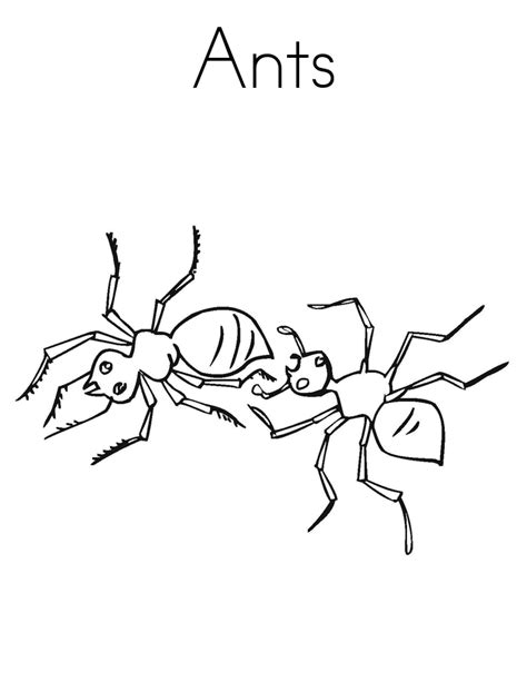 Gambar Free Printable Ant Coloring Pages Kids Ants Page Book Insects di Rebanas - Rebanas