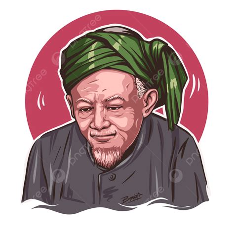 Illustration Of Kh Hasyim As Ari Founder Of Nahdlatul Ulama National Hero The Republic Of ...