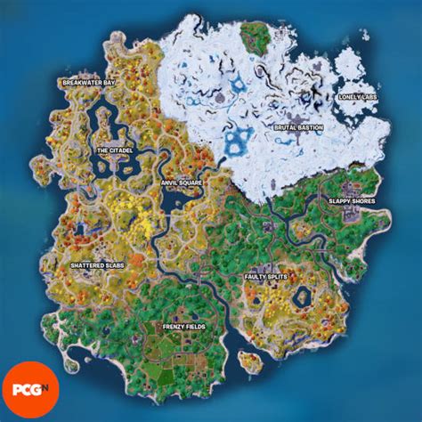 Fortnite Chapter 4 Season 1 map – how to find hot spots | PCGamesN