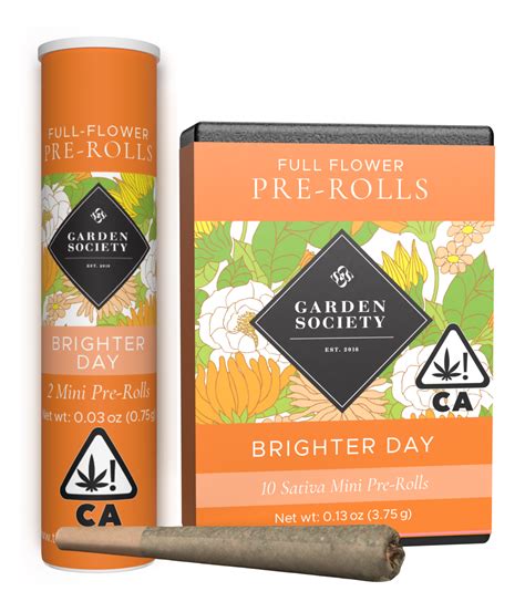 Brighter Day sativa pre-rolls : The Garden Society