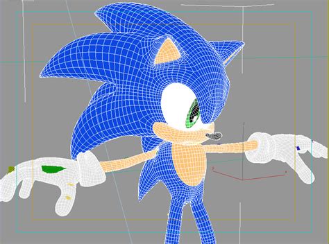 Sonic Rigged 3D model rigged | CGTrader