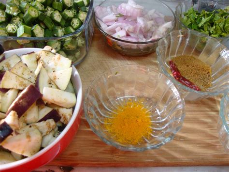 Cooking Delights: Eggplant with okra