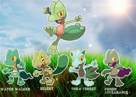 Treecko variations | Pokemon, Pokemon rayquaza, Pokemon breeds