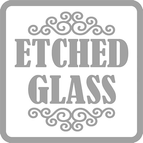 Custom Etched Glass Decals - Design Online - Thriftysigns