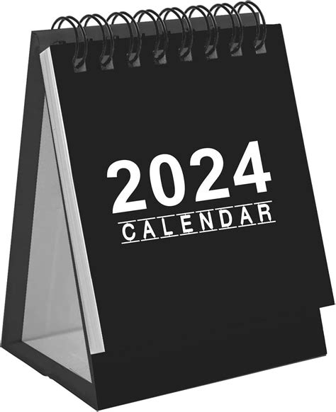 Desk Calendar 2024, Desktop Calendar January 2024 to December 2024, 2024 Mini Simple Desk ...