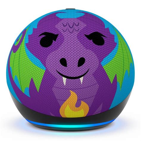 Asistente Virtual Alexa Amazon Echo Dot 5th Gen Kids color Púrpura Diseño Dragon | Coppel.com