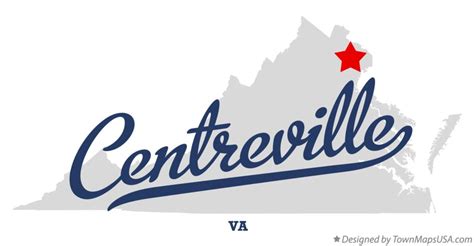 Map of Centreville, VA, Virginia