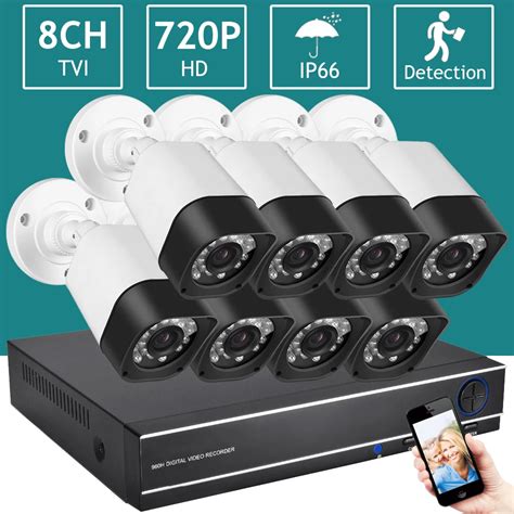 Home Security Wifi Wired IP Camera System CCTV SET Outdoor Video ...