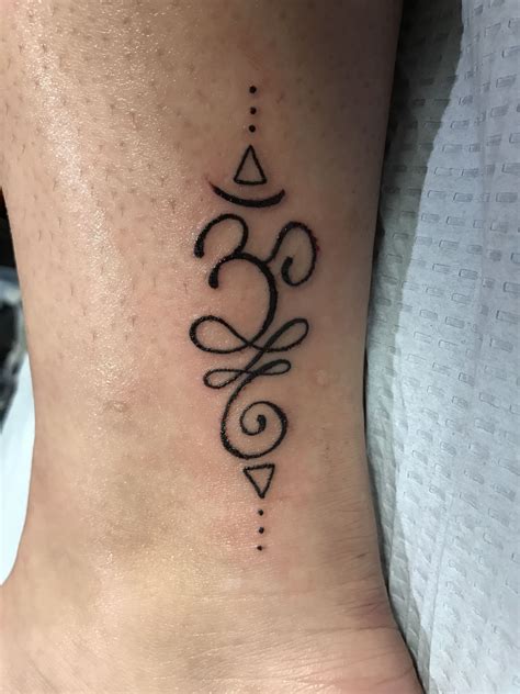 Ohm Tattoo in inner ankle! | Wrist tattoos for women, Cute tattoos for ...