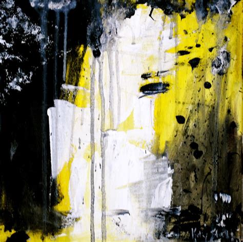 Yellow-Black Painting by Kelly S - Pixels