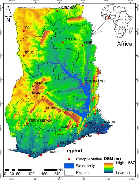 Climatic zoning of Ghana using selected meteorological variables for ...