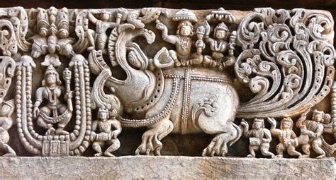 Makara-The mythical animal (Halebeedu, India | Ancient indian architecture, Indian sculpture ...