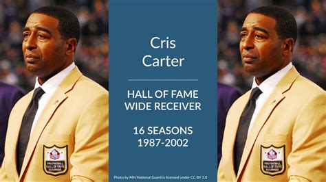 Cris Carter: Hall of Fame Football Wide Receiver - YouTube