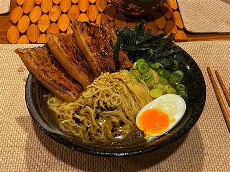 My first attempt at Shoyu Ramen. : r/JapaneseFood