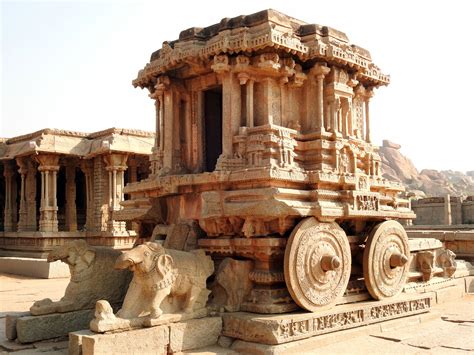 The Stone Chariot of Hampi, India. This is a picture that can easily represent the gamut of ...