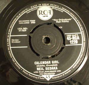 Neil Sedaka - Calendar Girl (1960, Vinyl) | Discogs