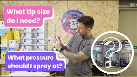 Airless paint sprayer tips and spraying pressures explained - YouTube