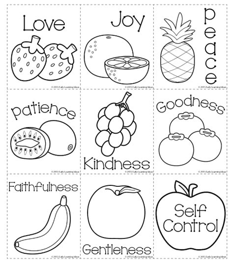 Fun Freebie – Fruit of the Spirit Memory Match Cards | Sunday school ...