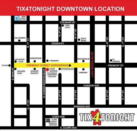 Fremont street map - Map of Las Vegas Fremont street (United States of America)