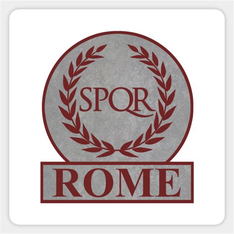 SPQR Ancient Rome Logo - Spqr Rome - Sticker | TeePublic