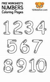 FREE Printable Number Coloring Pages 1 10 For Kids With Images  sketch template