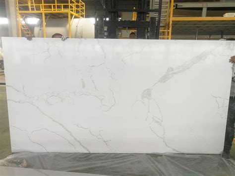 Quartz Stone Slab Calacatta White Quartz - Artificial Quartz Stone ...