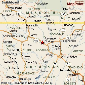 Where is Ravenden, Arkansas? see area map & more