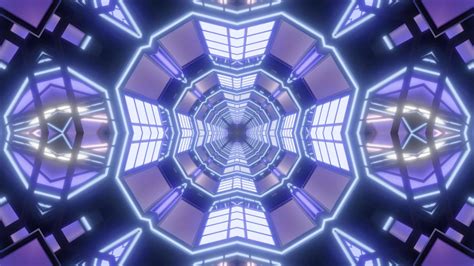 Blue and purple 3D tunnel kaleidoscope design illustration for background or wallpaper 2004375 ...