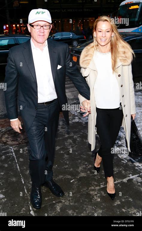 NY Jets owner Woody Johnson and wife Suzanne Ircha arriving at the Stock Photo, Royalty Free ...