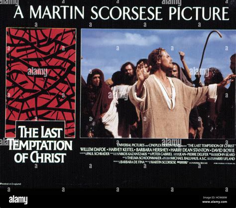 THE LAST TEMPTATION OF CHRIST, Willem Dafoe, lobby card poster art ...