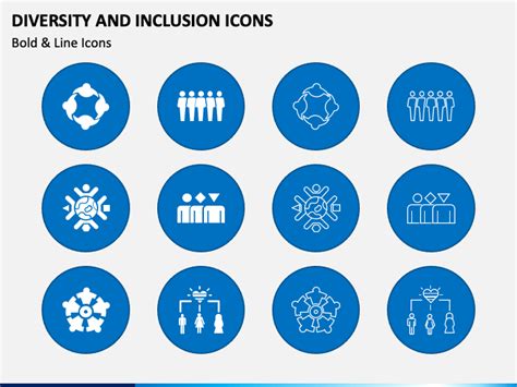 Diversity and Inclusion Icons for PowerPoint and Google Slides - PPT Slides