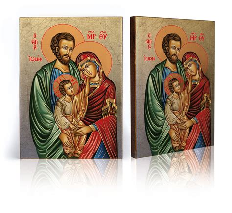 Icon of Holy Family, Handmade Icon, Religious Picture, Wedding Gift ...