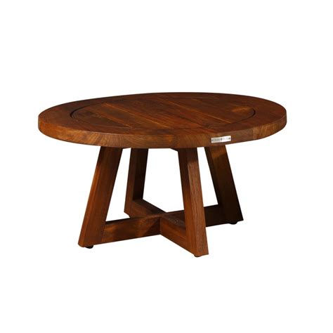Modway Marina Teak Wood Outdoor Patio Round Coffee Table In Natural - Modway Marina Outdoor ...