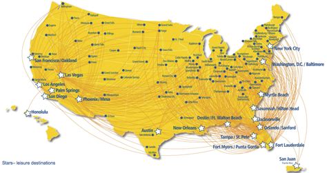 Allegiant Route Map Interactive - Map Of South America