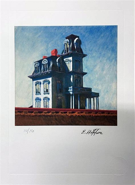 Bid Now: Edward Hopper – House by the railroad. - April 5, 0122 8:00 PM ...