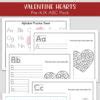 Valentine Hearts Alphabet Printables Packet for Preschool – Kindergarten